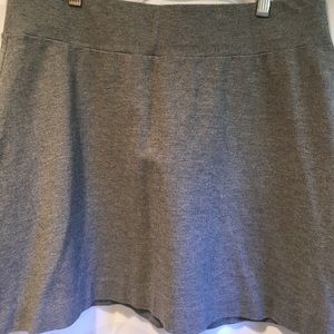 🆑 J Jill Ponte gray knit skirt no iron easy care